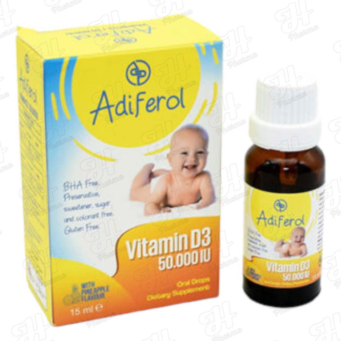 قطرات أديفيرول فيتامين د3